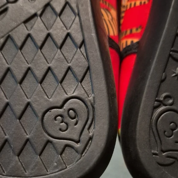 Chocolateies Red Tiger-Print Women's Ballet Flats - Picture 3 of 5